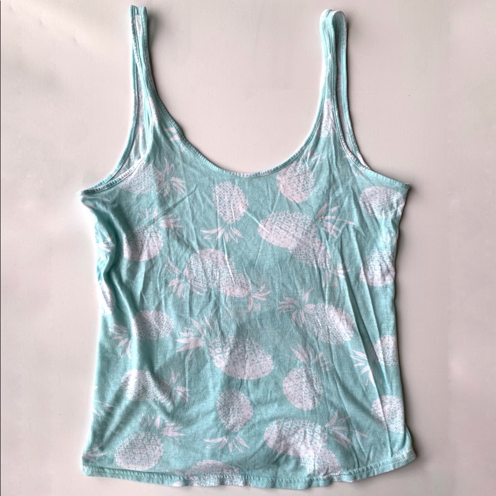 PINK Victoria’s Secret turquoise and white pineapp